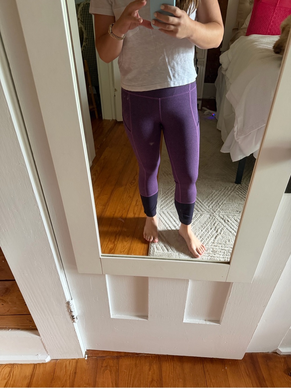 Lululemon Athletica Purple and Black Leggings